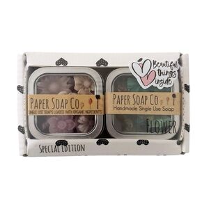 Mini handmade flower soap set